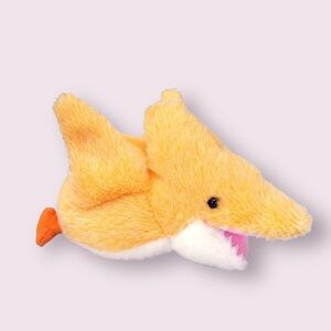 Takashoji Orange Pterodactyl Dinosaur 12" Plush Fuzzy Cute Kawaii Stuffie